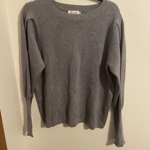 Sparkly silver sweater